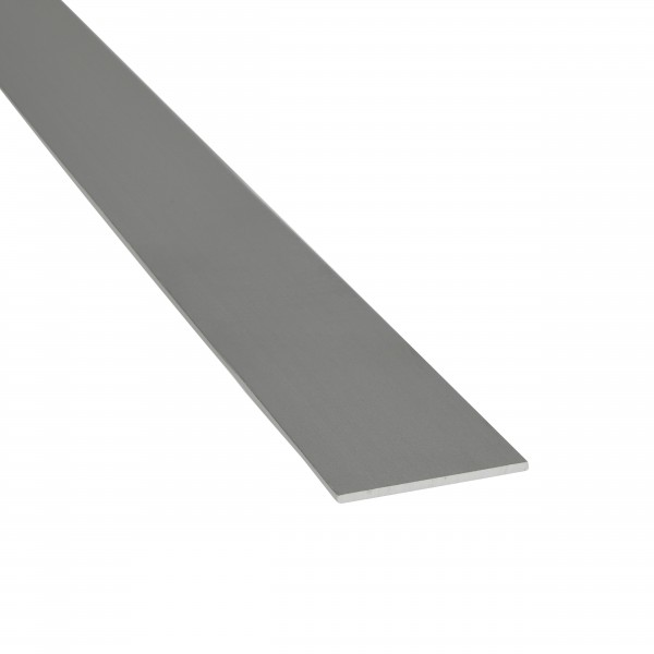 Aluminium Flachmaterial Flach Flachstange Eloxiert Silber Matt 60x2,0 mm 1000mm