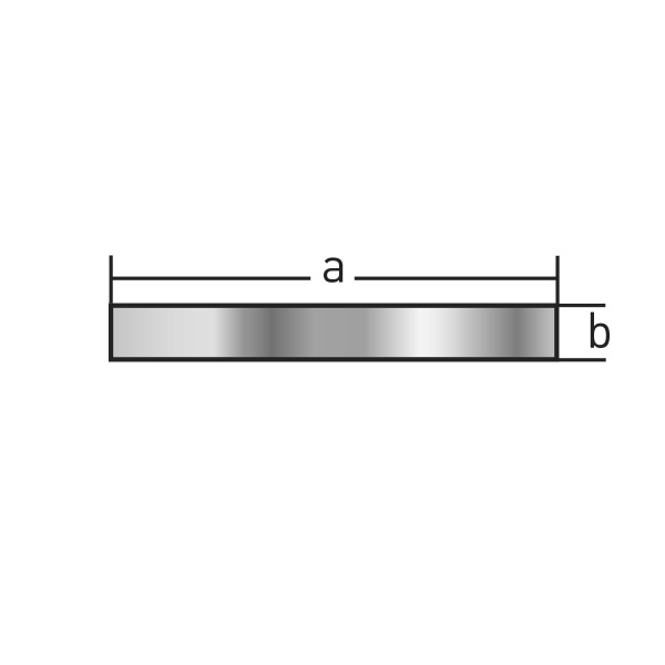 Alu-Flachstangen &quot;PULVERBESCHICHTET&quot;