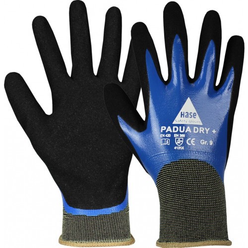 PADUA DRY+, Montagehandschuh aus Polyester/Nitril/Nitrilschaum Gr. 7-11, Kat. II, EN 388