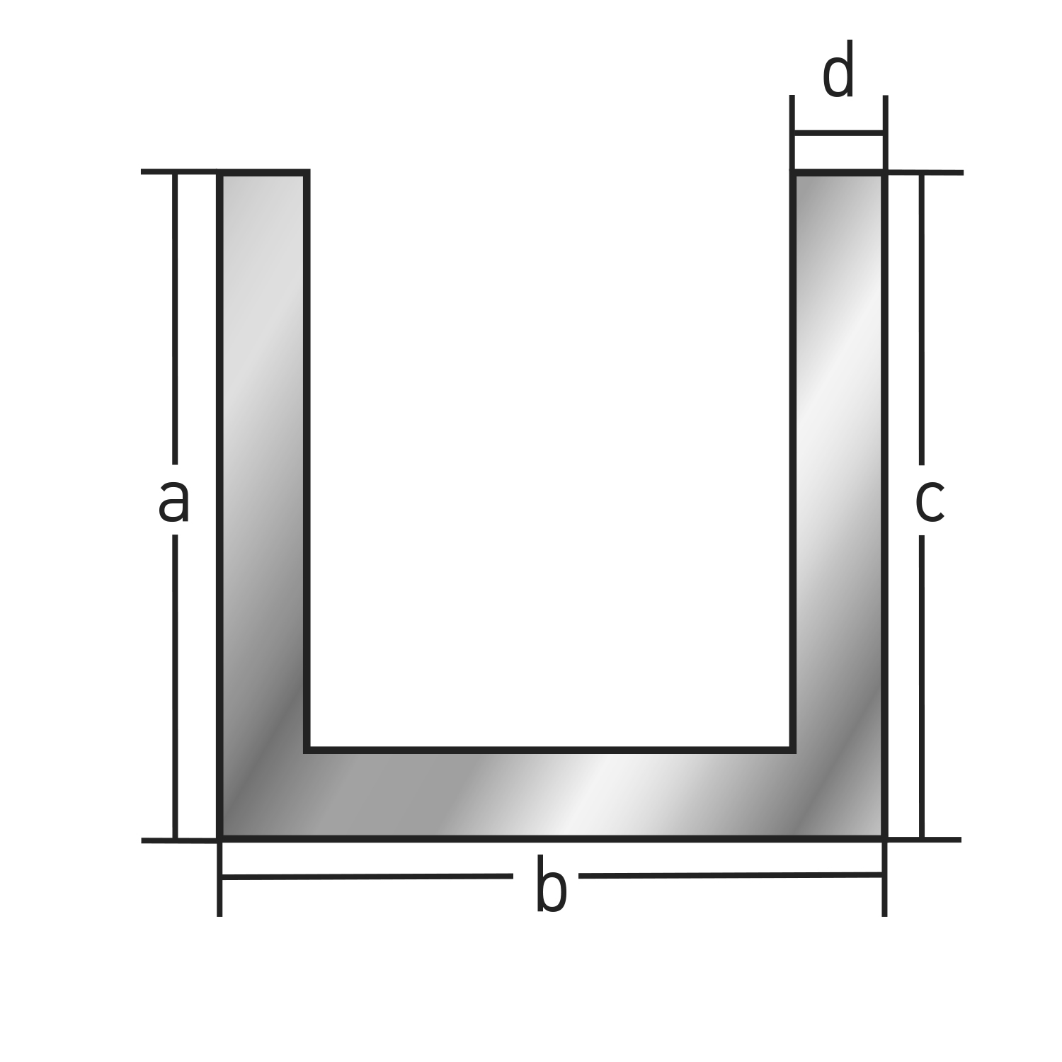 Stahl U-Profil nach Maß 1 mm 